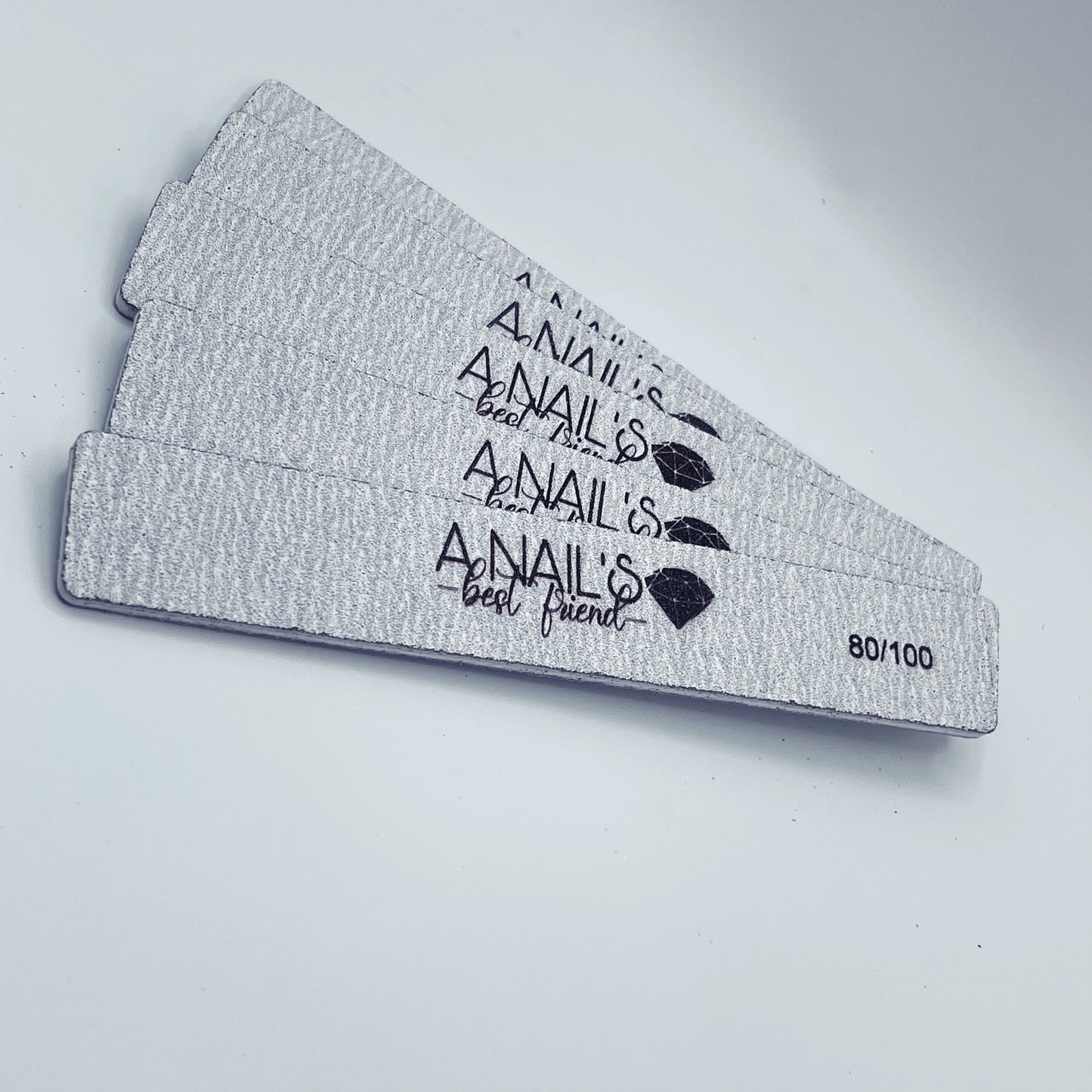 80/100 Grit Zebra Nail Files